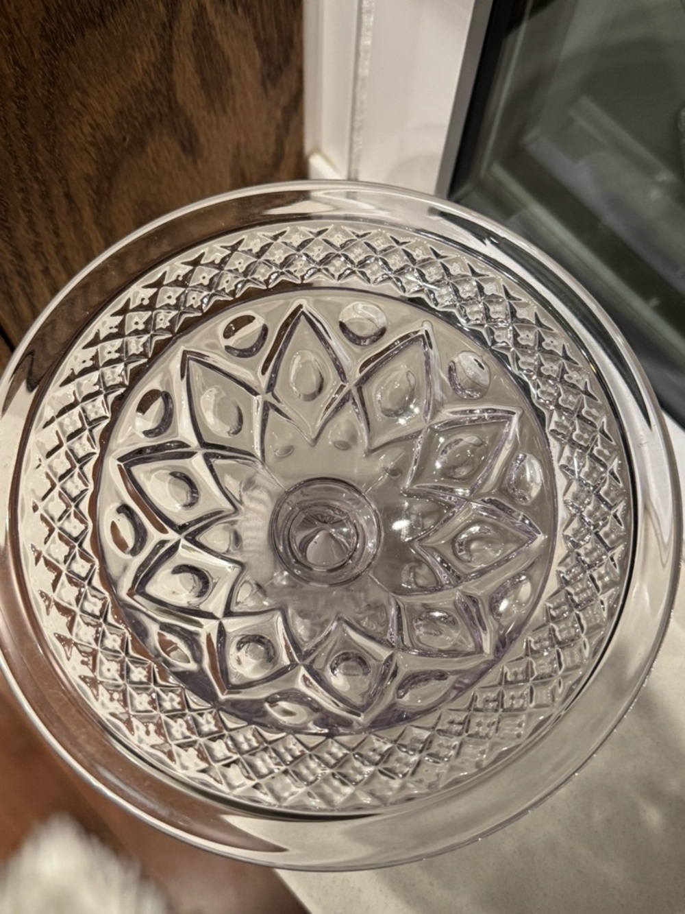 VINTAGE Imperial Glass Cape Cod Compote or Pedestal Dish - Picture 3 of 7
